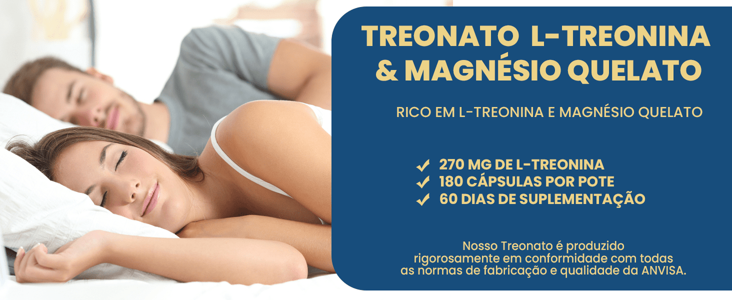 Magnésio L Treonato L - Treonina 180 Cápsulas - NutriOne E - commerce