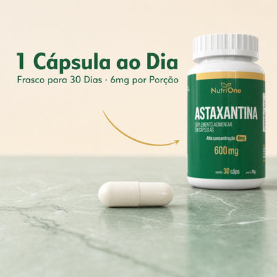 Astaxantina NutriOne  – Alta Concentração 6mg  – 30 Cápsulas