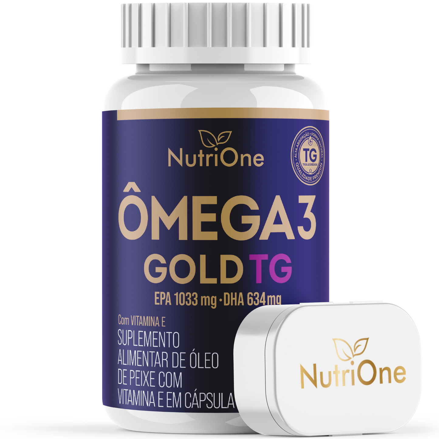 Ômega 3 Gold TG 1200mg EPA/DHA + Vit. E 60 Caps