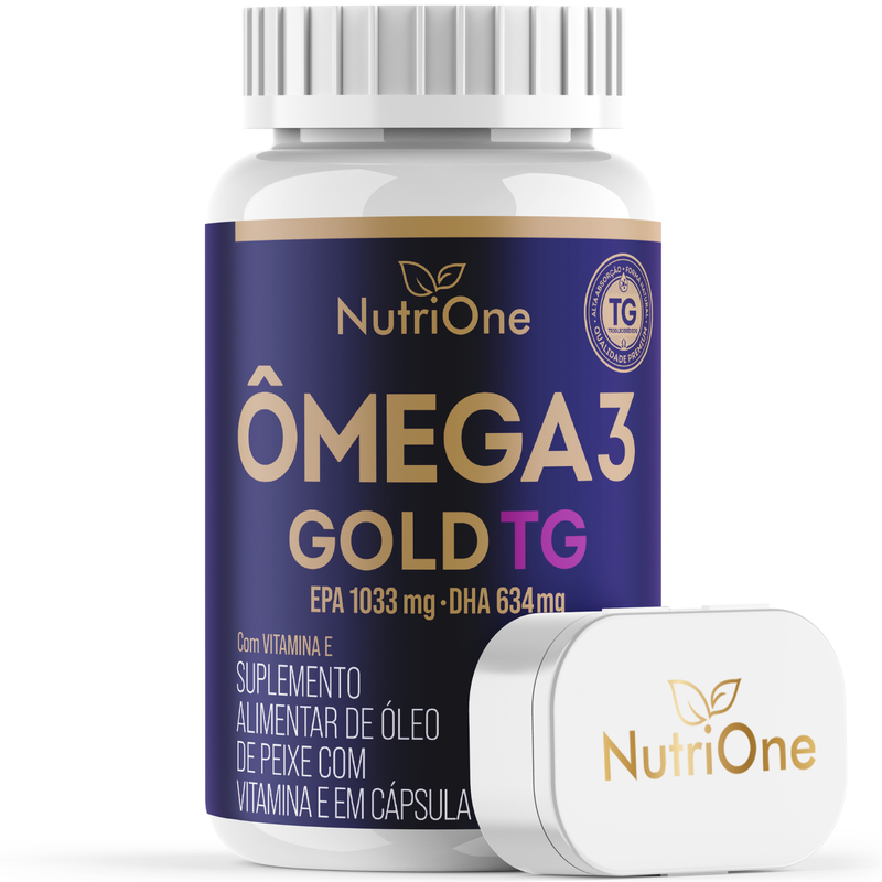 Ômega 3 Gold TG 1200mg EPA/DHA + Vit. E 60 Caps