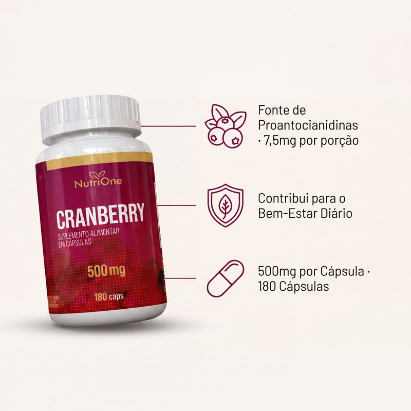 Cranberry 500mg 180 Cápsulas