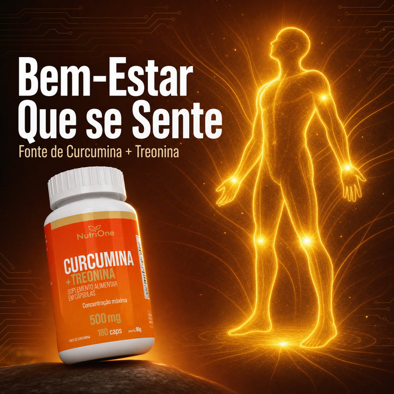 Curcumina 95% + L-Treonina 180 Caps 500mg