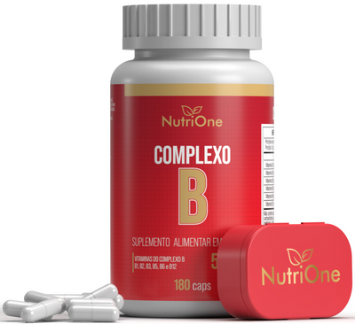 Complexo B 180 Caps 500mg Vits B1 B2 B3 B5 B6 B12 - Nutrione