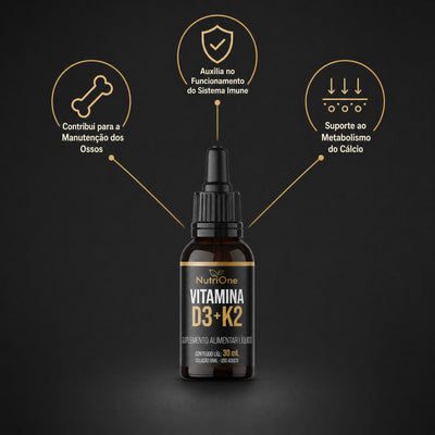 Vit. D3 2.000UI + K2 MK7 120mcg Gotas 120 Doses - Nutrione