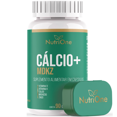 Calcio+ com Magnesio, Zinco e Vitaminas D e K2 90 Capsulas - Nutrione