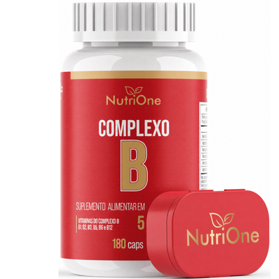 Complexo B 180 Caps 500mg Vits B1 B2 B3 B5 B6 B12 - Nutrione