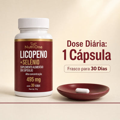 Licopeno 8mg + Selênio 30 Cápsulas