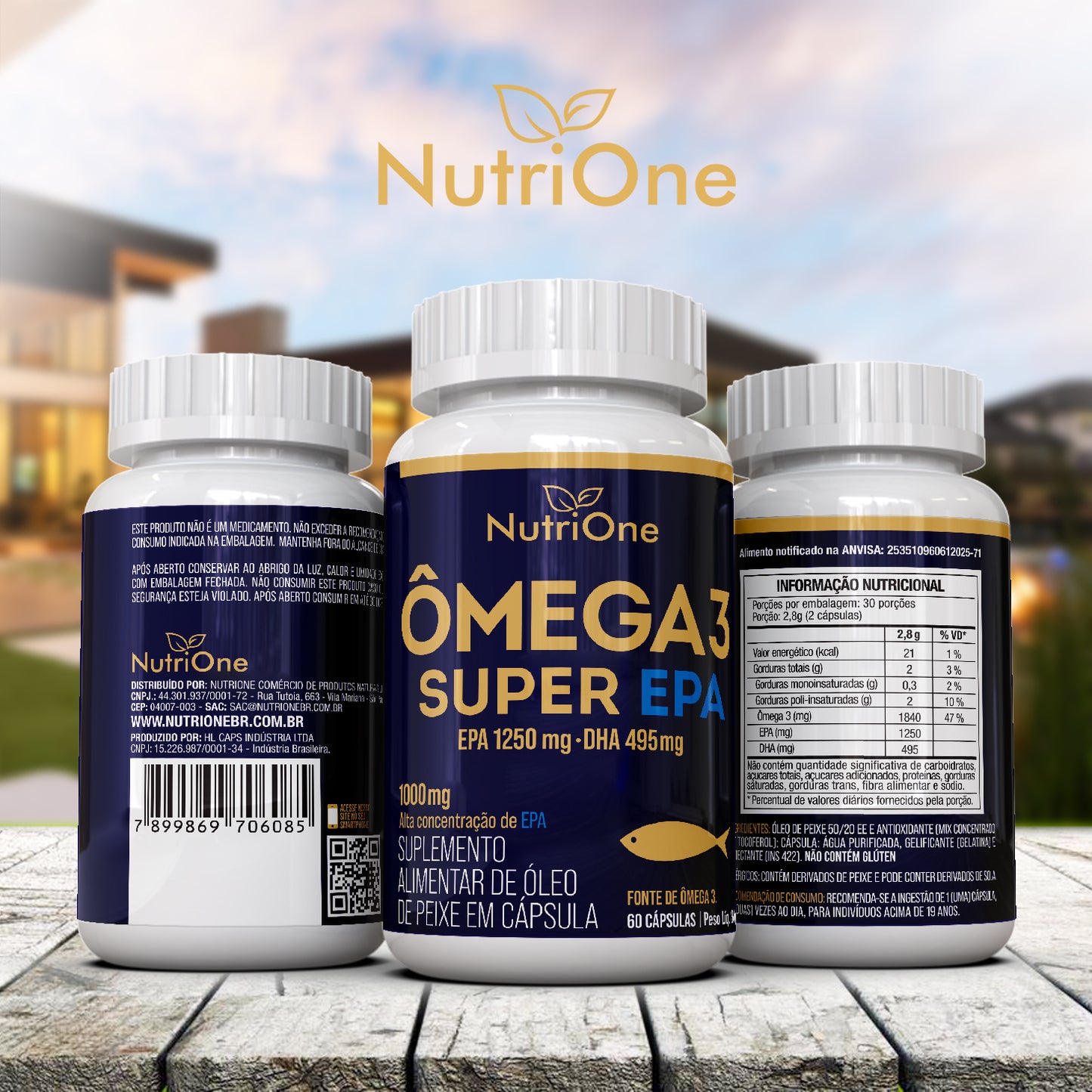 Ômega 3 Super EPA 1250mg 60 Cápsulas