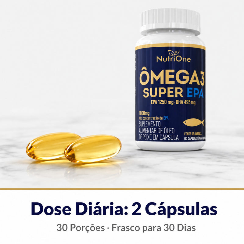 Ômega 3 Super EPA 1250mg 60 Cápsulas
