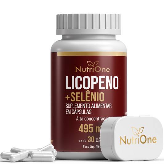 Licopeno 8mg + Selênio 30 Cápsulas