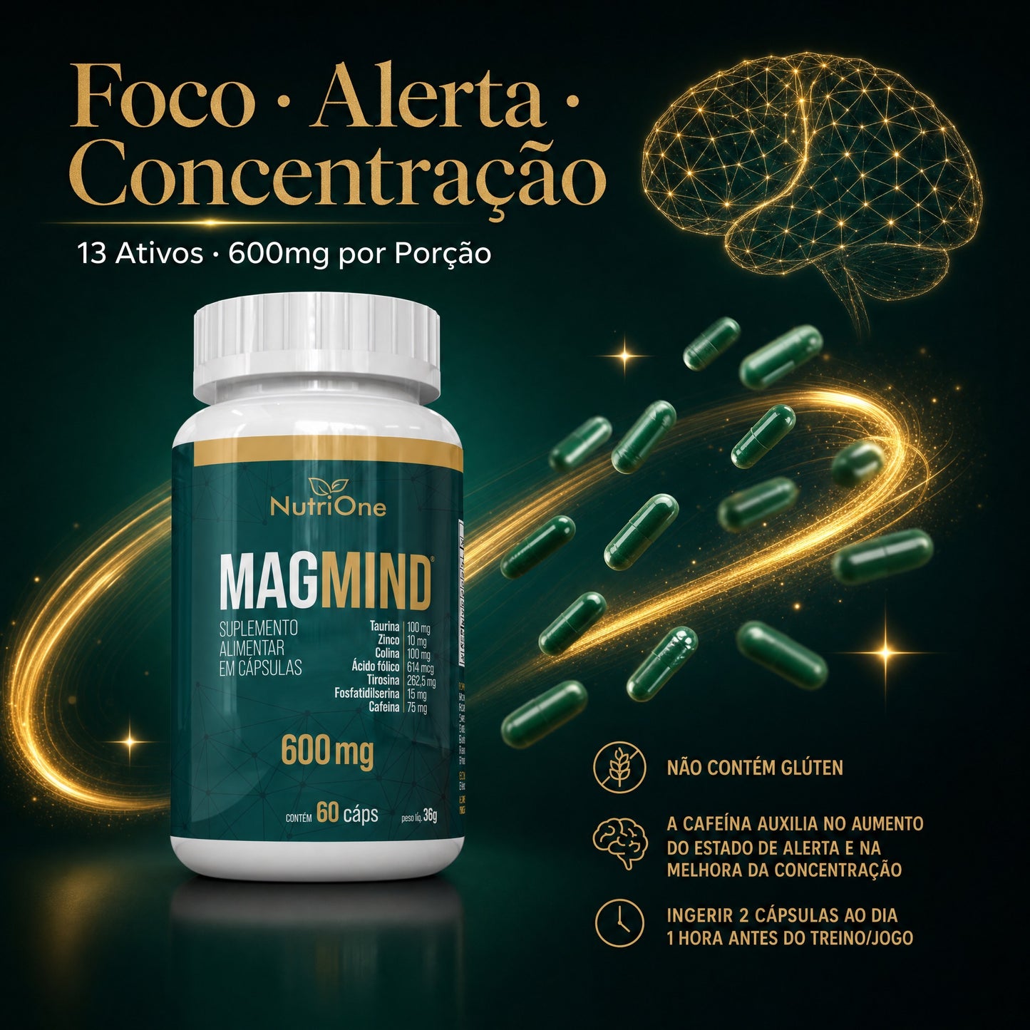 MagMind 600mg Aminoácidos e Fosfolipídios