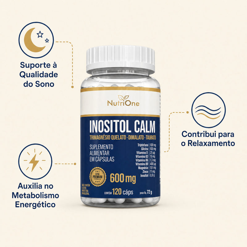 Inositol Calm + TriMagnésio 120 Cápsulas