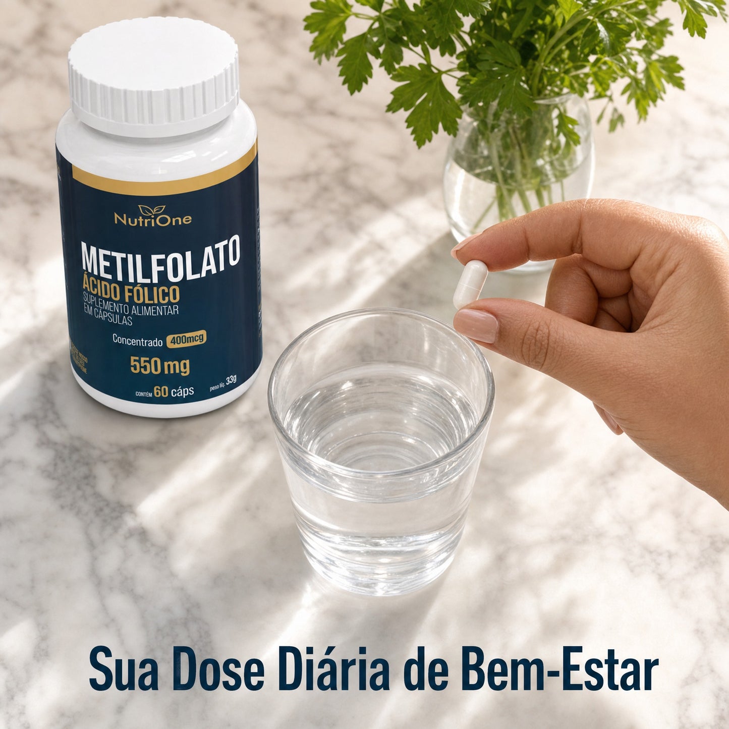 L-Metilfolato de Cálcio 60 Cápsulas