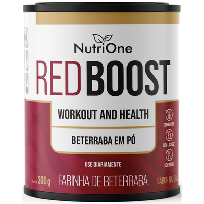 Red Boost Beterraba em Pó com Maltodextrina 300g - Farinha de Beterraba Sabor Natural, Sem Glúten, Sem Sódio - Nutrione