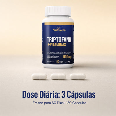 Triptofano + Vitaminas 500mg 180 Cápsulas - Nutrione