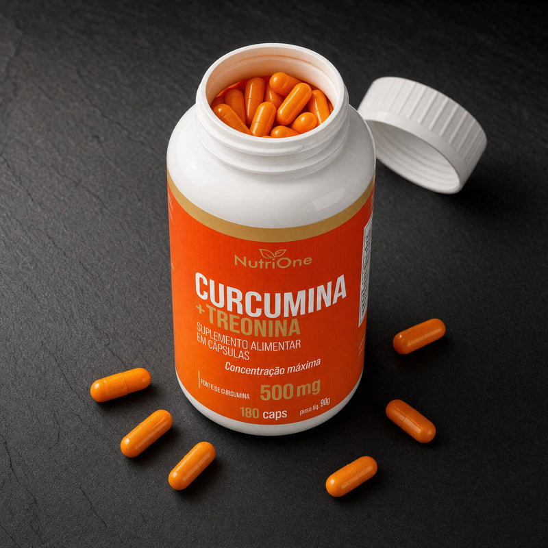 Curcumina 95% + L-Treonina 180 Caps 500mg