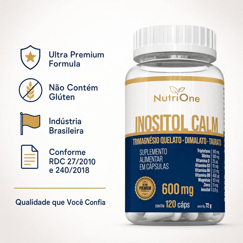 Inositol Calm + TriMagnésio 120 Cápsulas