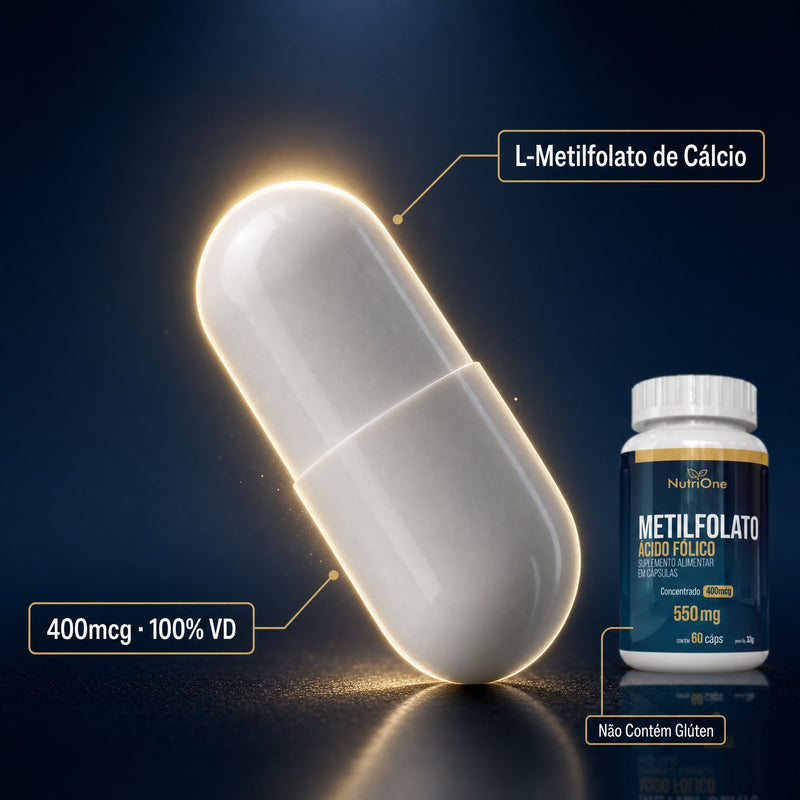 L-Metilfolato de Cálcio 60 Cápsulas