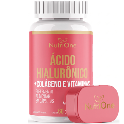 Acido Hialuronico + Biotina, Colageno e Vitaminas  60 Caps - Nutrione