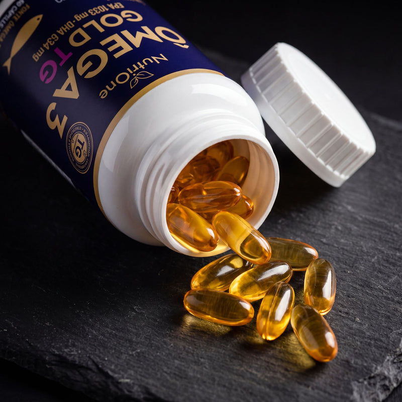 Ômega 3 Gold TG 1200mg EPA/DHA + Vit. E 60 Caps