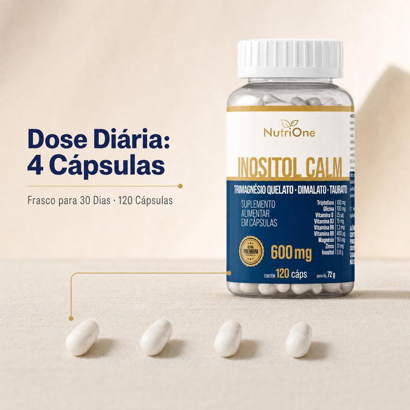 Inositol Calm + TriMagnésio 120 Cápsulas