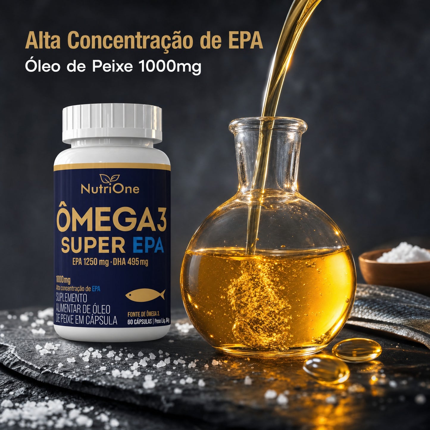 Ômega 3 Super EPA 1250mg 60 Cápsulas