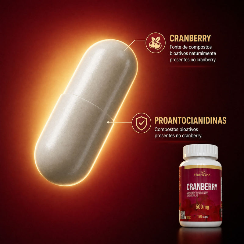 Cranberry 500mg 180 Cápsulas