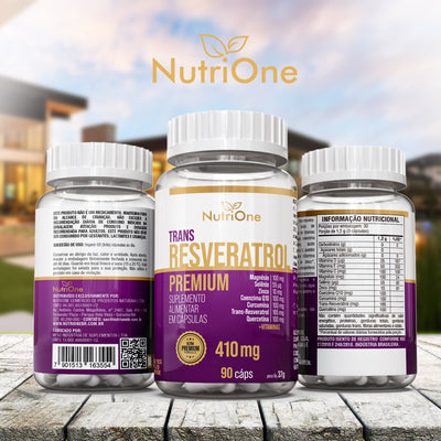 Resveratrol Trans Formula Premium 10 Ativos Concentrados 90 Capsulas - Nutrione