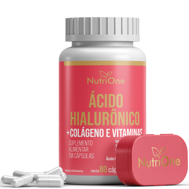 Ácido Hialurônico + Biotina, Colágeno e Vitaminas 60 Cápsulas - NutriOne E - commerce