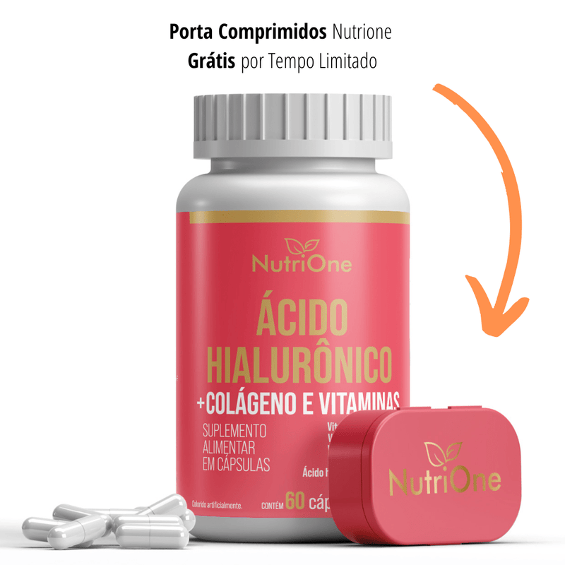Ácido Hialurônico + Biotina, Colágeno e Vitaminas 60 Cápsulas - NutriOne E - commerce