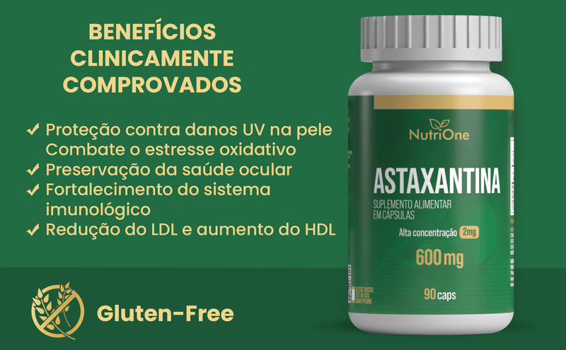 Astaxantina 6mg Máxima Concentração - Nutrione