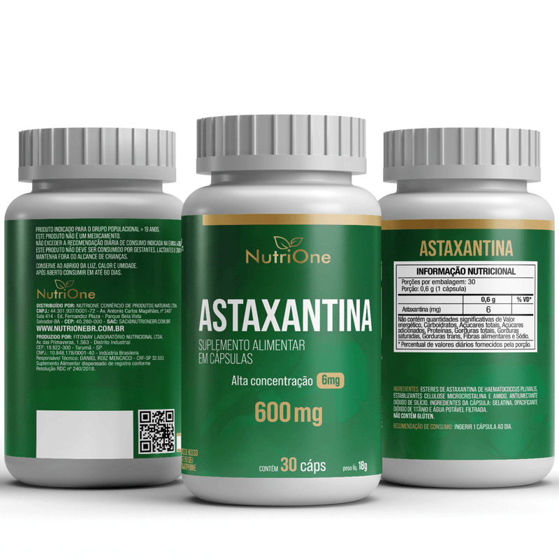 Astaxantina 6mg Máxima Concentração - Nutrione
