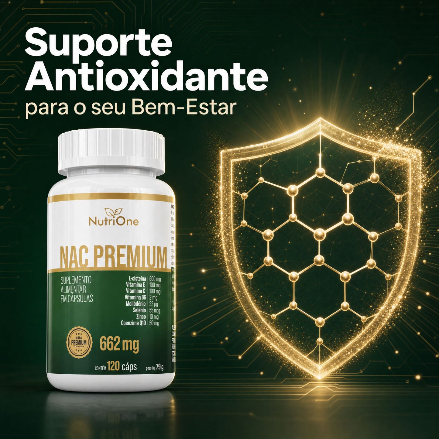 NAC Premium 8 Ativos 120 Cápsulas