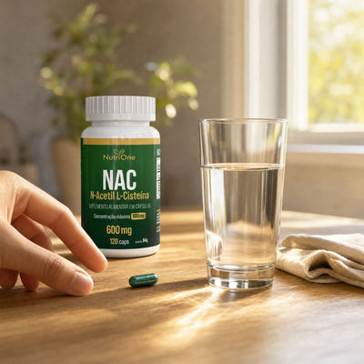 NAC N-Acetil L-Cisteína 600mg 120 Cápsulas - Nutrione