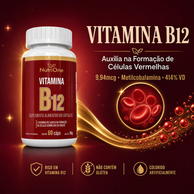 Vitamina B12 Maxima Concentracao 60 Capsulas - Nutrione