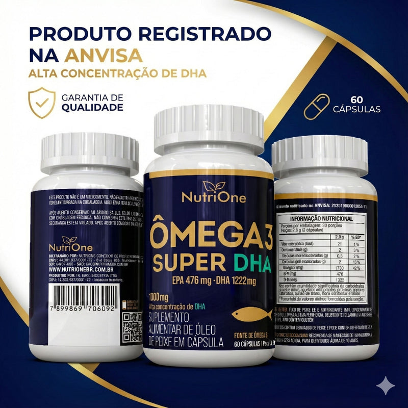 Ômega 3 Super DHA 1698mg 60 Softgels