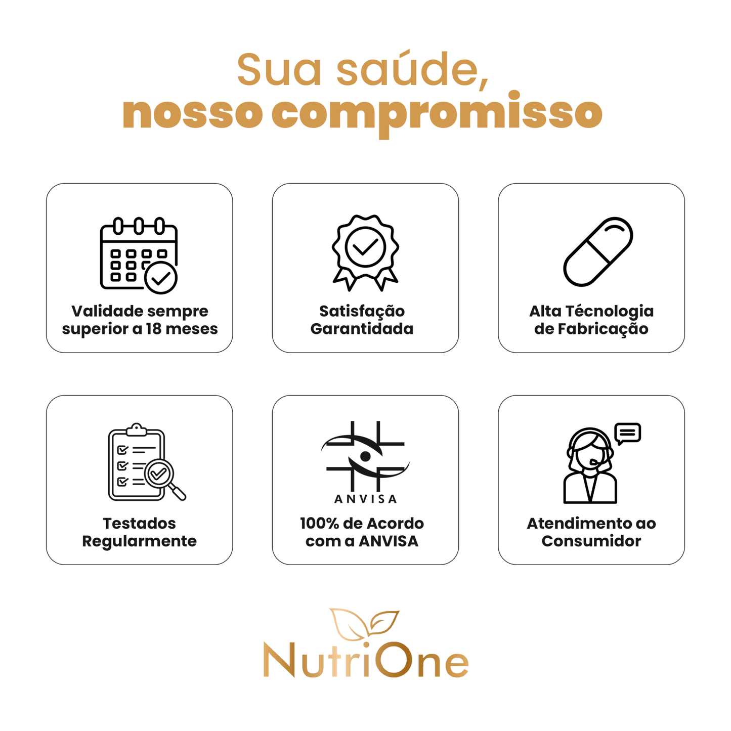 Cabelo, Pele e Unhas 600mg 16 Ativos 60 Cápsulas - NutriOne E - commerce
