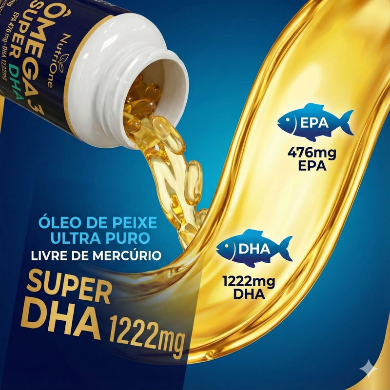 Ômega 3 Super DHA 1698mg 60 Softgels