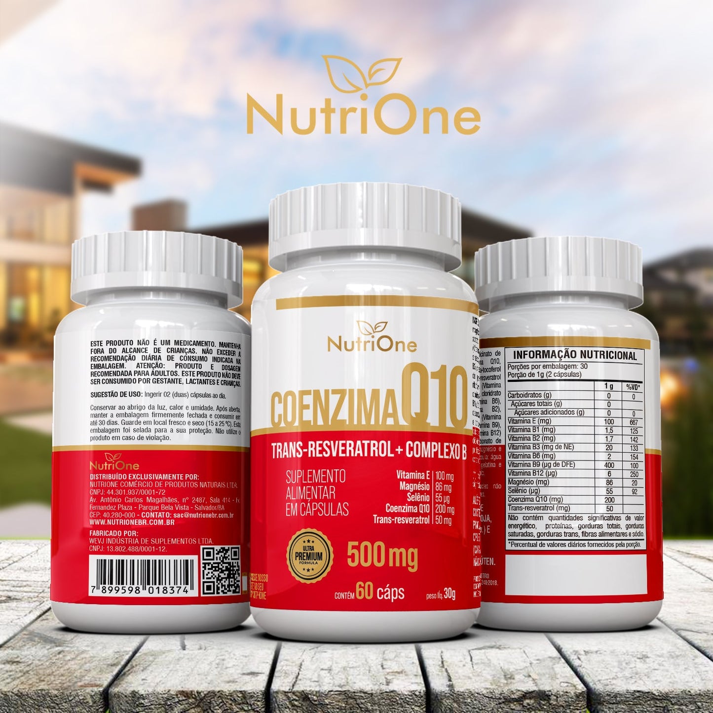 Coenzima Q10 Fórmula Premium 11 Ativos Concentrados 60 Cápsulas - NutriOne E - commerce