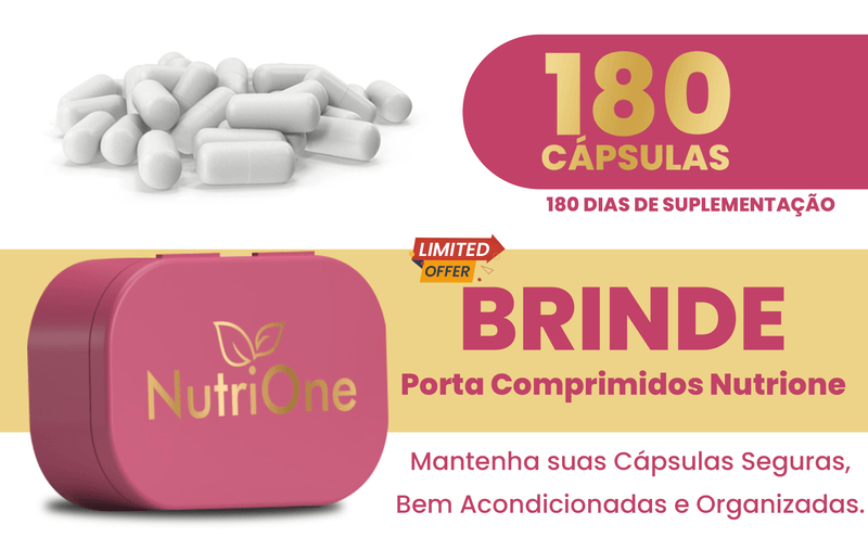 Colágeno Tipo 2 + Vitamina D e Magnésio 180 Cápsulas - NutriOne E - commerce