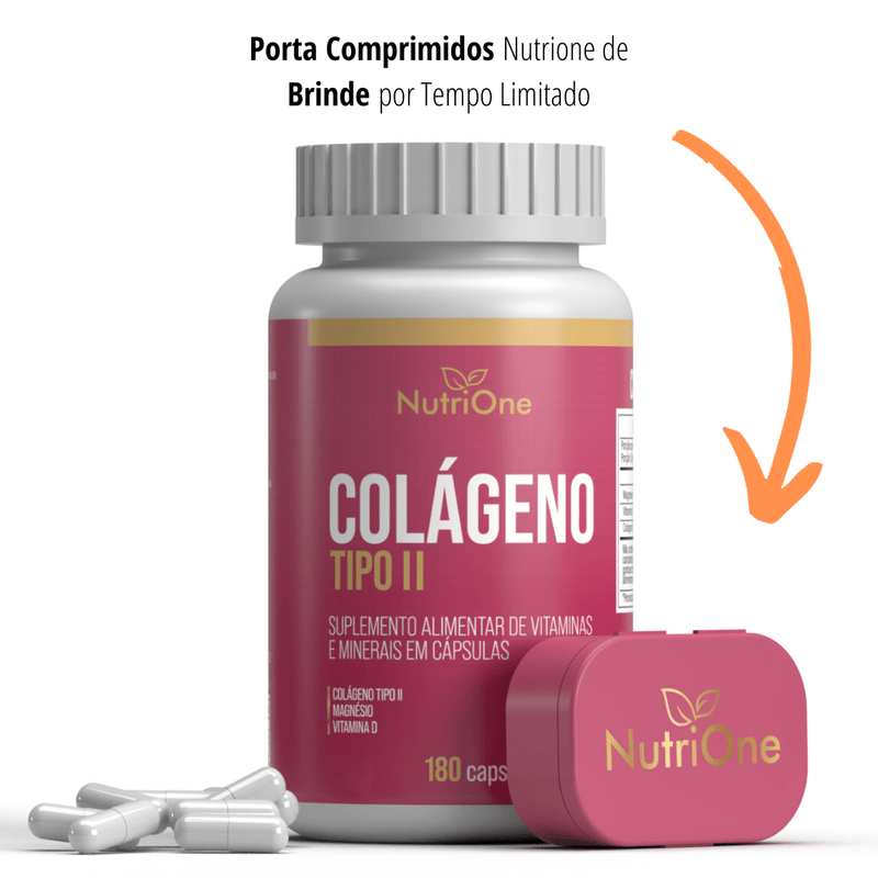 Colágeno Tipo 2 + Vitamina D e Magnésio 180 Cápsulas - NutriOne E - commerce