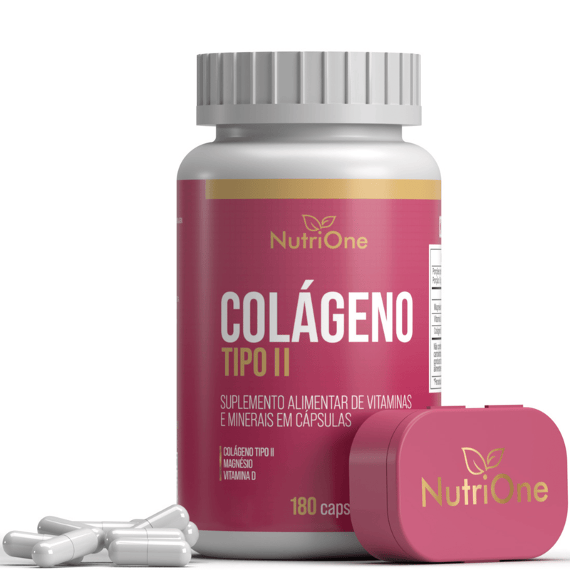 Colágeno Tipo 2 + Vitamina D e Magnésio 180 Cápsulas - NutriOne E - commerce
