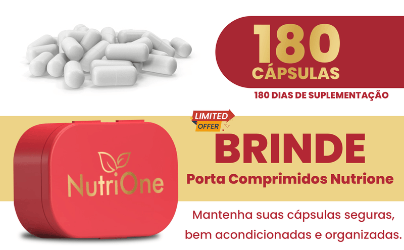 Complexo B 500mg Vits B1 B2 B3 B5 B6 B12 180 Cápsulas - NutriOne E - commerce