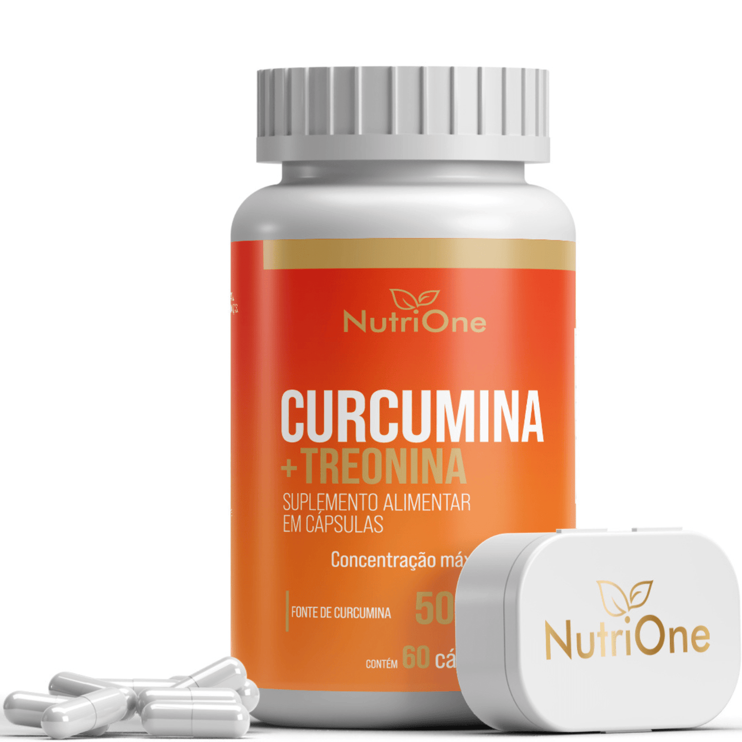 Curcumina 95% (Cúrcuma Longa) + L - Treonina 60 Caps - Nutrione - NutriOne E - commerce