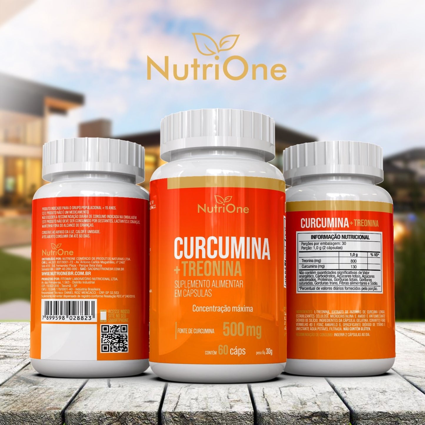 Curcumina 95% (Cúrcuma Longa) + L - Treonina 60 Caps - Nutrione - NutriOne E - commerce