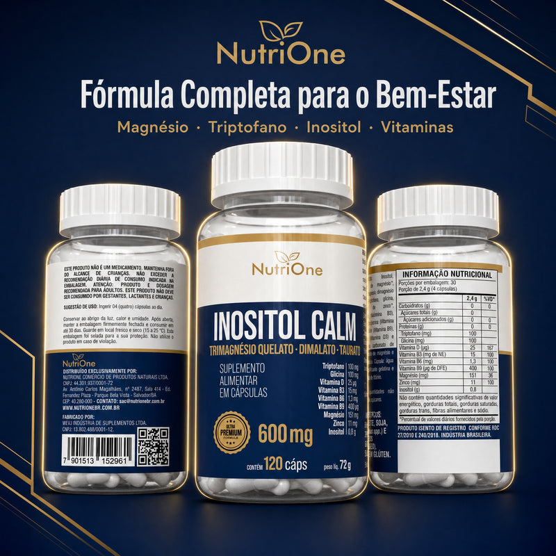 Inositol Calm + TriMagnésio 120 Cápsulas