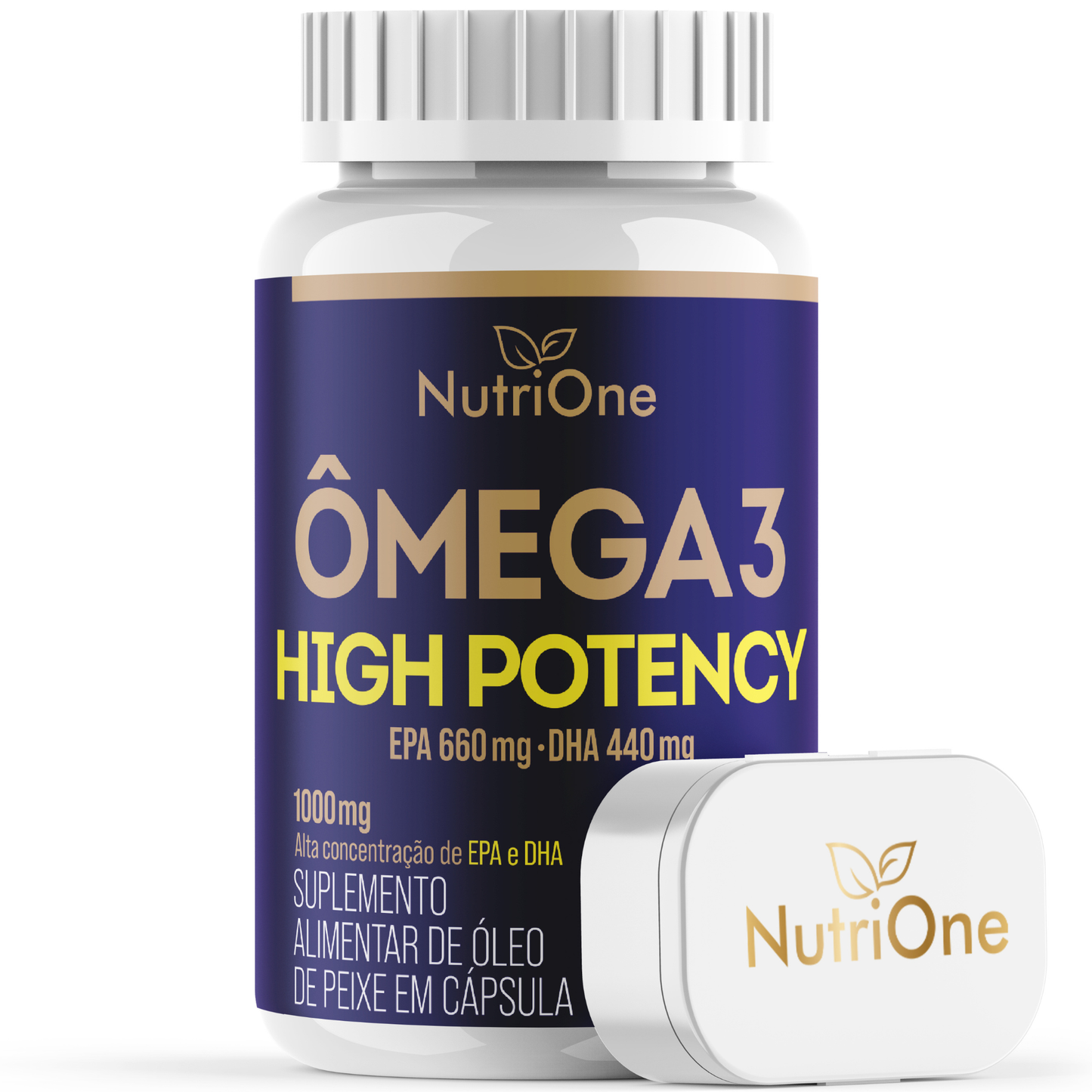 Ômega 3 High Potency 1000mg EPA/DHA 60 Caps