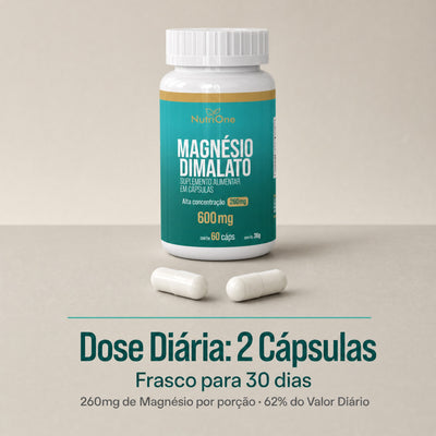 Magnésio Dimalato Puro 60 Cápsulas
