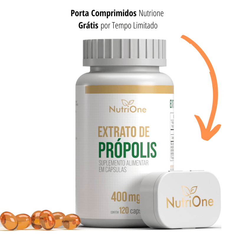 Extrato Própolis Verde 120 Cápsulas 400mg Softgel - NutriOne E - commerce