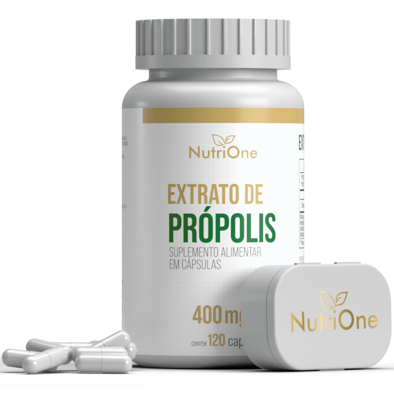 Extrato Própolis Verde 120 Cápsulas 400mg Softgel - NutriOne E - commerce
